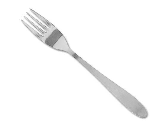 AmazonBasics - Forchette da tavola in acciaio inox con bordo