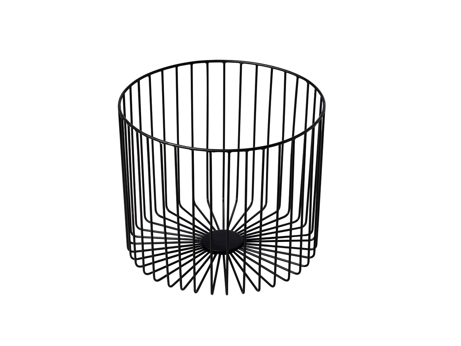 Produktbild von Gewürzkorb Aus Eisen – Ø 15,5 X 24 Cm, Schwarz, Robuste Aufbewahrung Für Gewürze Und Kleinteile